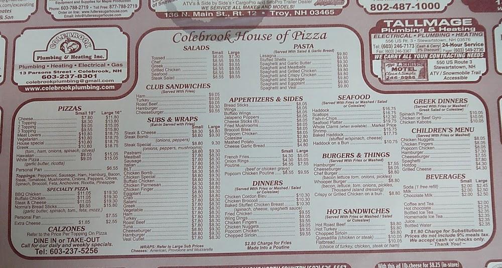 House of Pizza Menu image 1