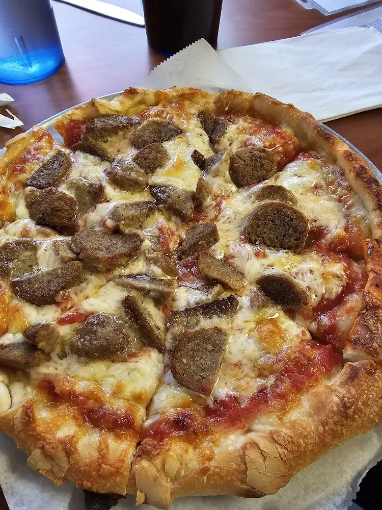 Small Meatball Pizza